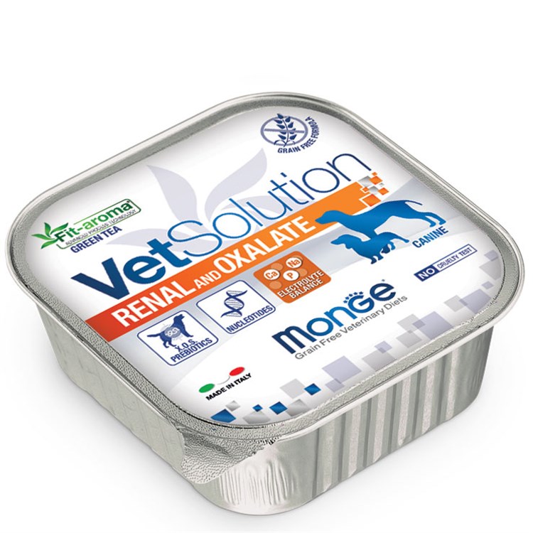 Monge VetSolution Renal and Oxalate 150 gr Vaschetta Umido Per Cani