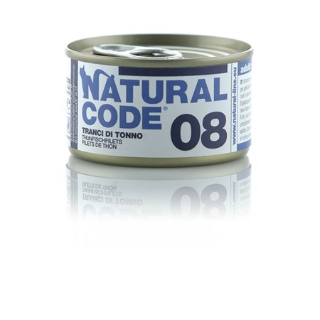 natural code 08 tranci di tonno 85 gr per gatti