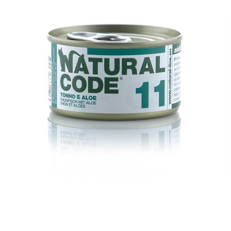 natural code 11 tonno e aloe 85 gr per gatti