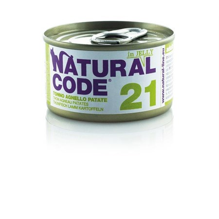 natural code jelly 21 tonno agnello e patate 85 gr per gatti