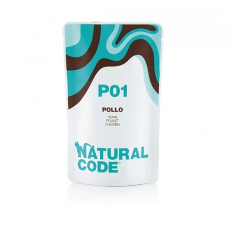natural code p01 pollo busta 70 gr per gatti