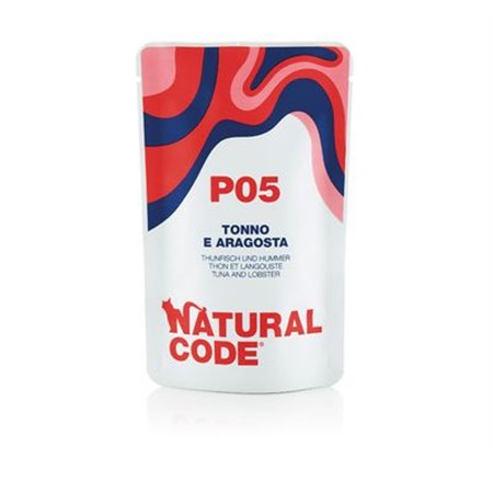 natural code p05 tonno e aragosta 70 gr per gatti