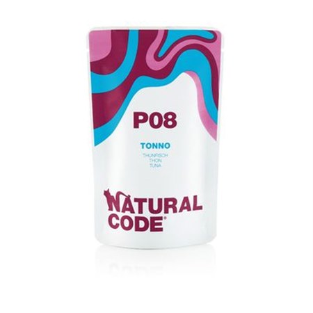 natural code p08 tonno 70 gr per gatti
