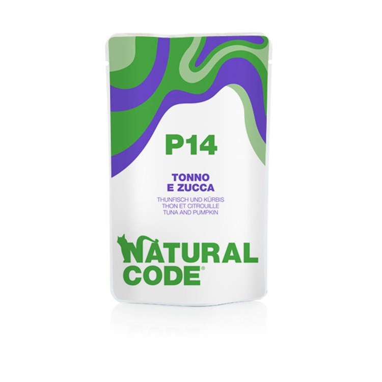 Natural Code P14 Tonno e Zucca 70 Gr Bustina Per Gatti