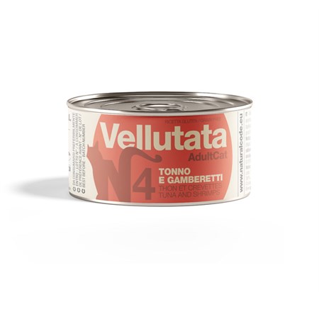 natural code vellutata 04 tonno gamberetti 85 gr per gatti