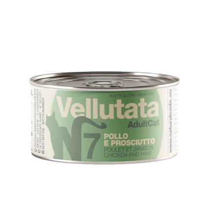 natural code vellutata 07 pollo e prosciutto 85 gr per gatti