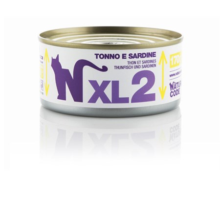 natural code xl 02 tonno e sardine 170 gr per gatti