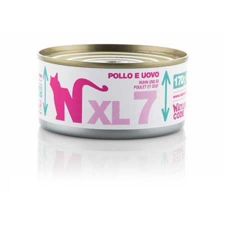 natural code xl 07 pollo e omelette 170 gr per gatti