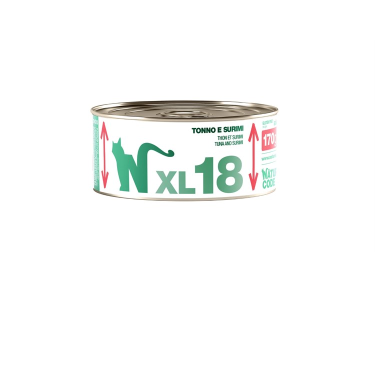 Natural Code XL 18 Tonno e Surimi 170 gr Per Gatti