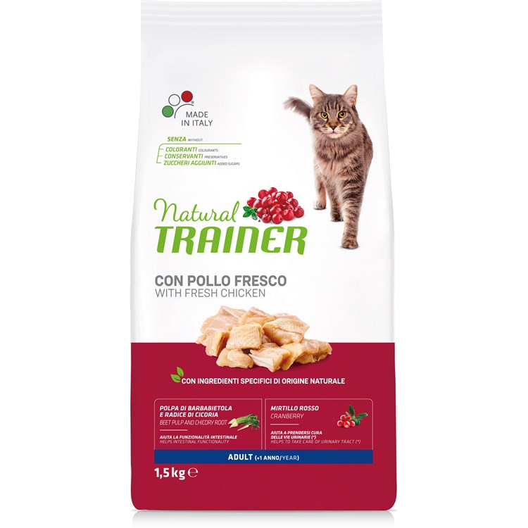 Natural Trainer Adult con Pollo 1,5 kg per Gatti