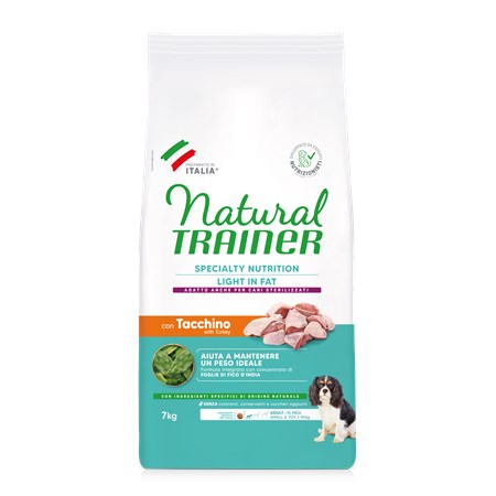 natural trainer adult mini small toy light carni bianche 800 gr cane