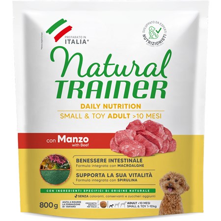 natural trainer adult mini small toy manzo 800 gr cane