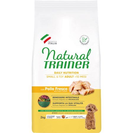 natural trainer adult mini small toy pollo 2 kg cane