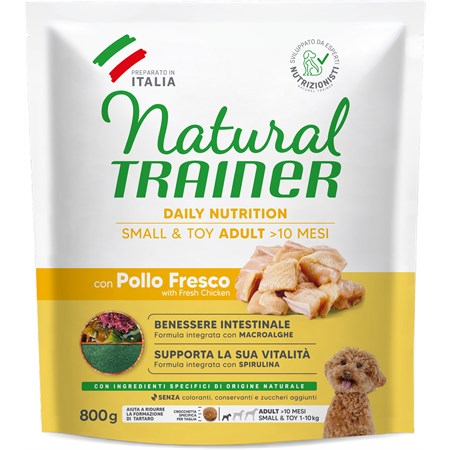natural trainer adult mini small toy pollo 800 gr cane