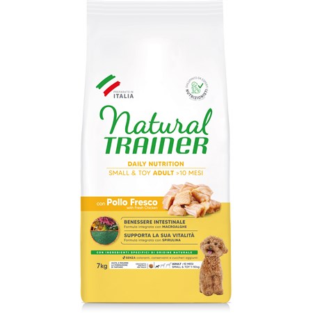 natural trainer adult mini small toy pollo cane kg 7