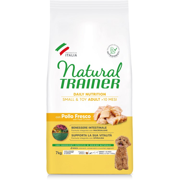 Natural Trainer Adult Mini Small Toy Pollo Cane kg 7