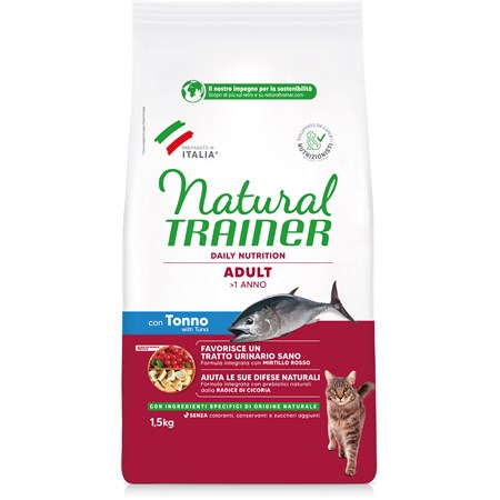 Natural Trainer Adult Tonno 1,5 kg per Gatti in Gatti