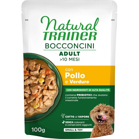 natural trainer bocconcini smalletoy adult pollo 100g