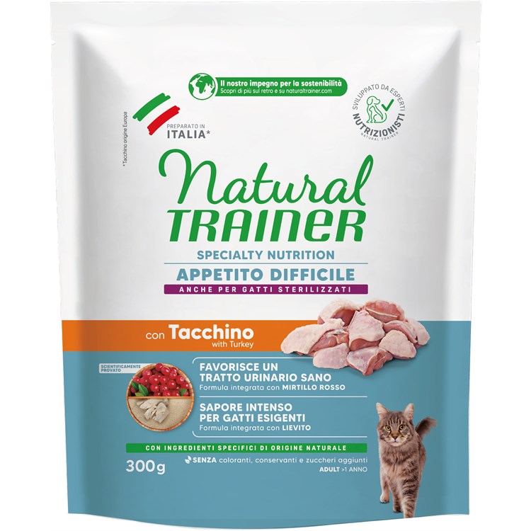 Natural Trainer Exigent Tacchino 300 gr Gatto