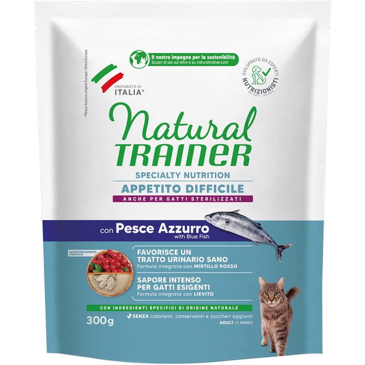 Natural Trainer Exigent Pesce Azzurro 300 gr Gatto