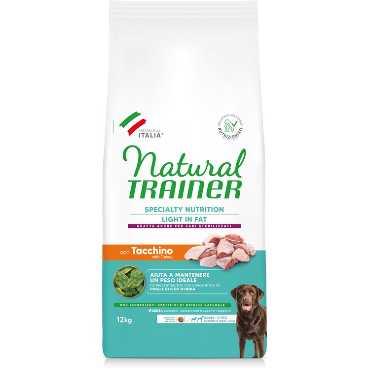 Natural Trainer Ideal Weight Medium Maxi Light 12 Kg Tacchino Cane