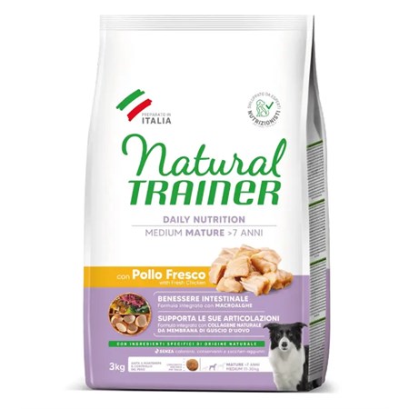 natural trainer medium mature pollo 3 kg cane