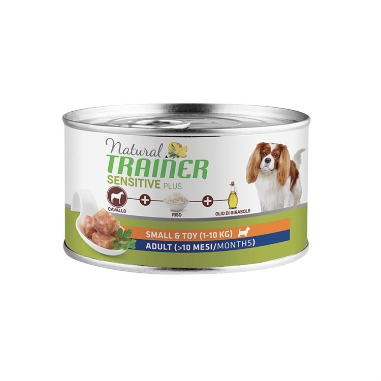 Fitness Natural Trainer Sensitive Plus Mini Adult Cavallo 150 gr Umido Cane