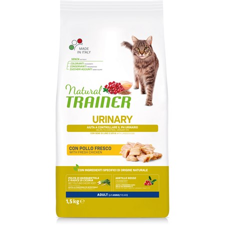 Natural Trainer Urinary Con Pollo 1,5 Kg Per Gatti in Gatti