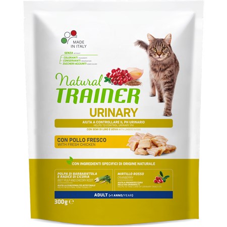 natural trainer sensiurinary solution con pollo 300 gr per gatti