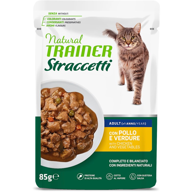 Natural Trainer Straccetti Adult Pollo 85g