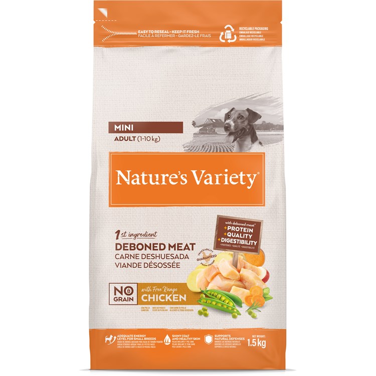 Nature's Variety Dog No Grain Adult Mini Pollo 1,5kg