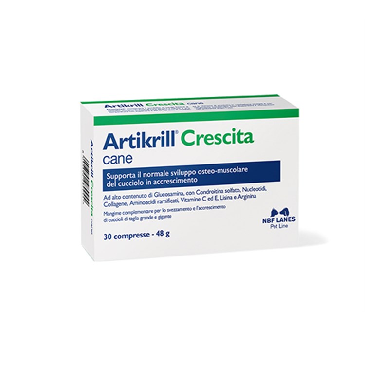 Nbf Lanes Artikrill Crescita Cane 30 Compresse SCAD 30.06.24