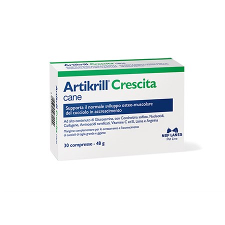 nbf lanes artikrill crescita cane 30 compresse