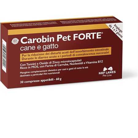 nbf lanes carobin pet ultra 30 compresse per cani e gatti