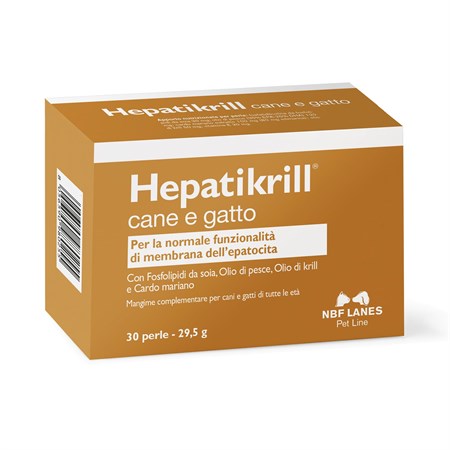 nbf lanes hepatikrill 30 perle gatto e cane