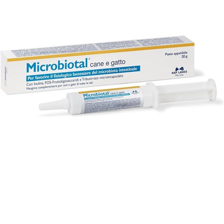 nbf lanes microbiotal 30 gr pasta cane e gatto