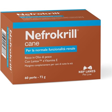 nbf lanes nefrokrill 60 perle per cani e gatti