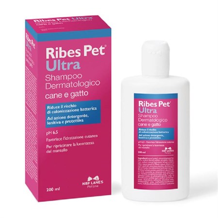 nbf lanes ribes pet ultra shampoo balsamo dermatologico 200 ml