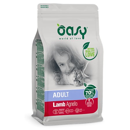 oasy cat adult agnello 1 5 kg per gatti