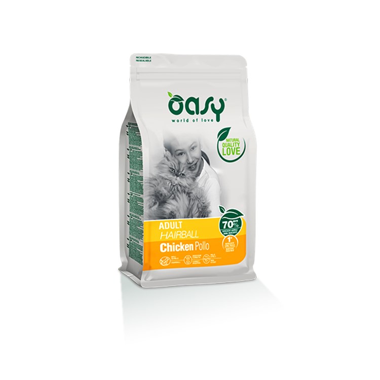 Oasy Cat Adult Hairball 1,5 Kg Per Gatti