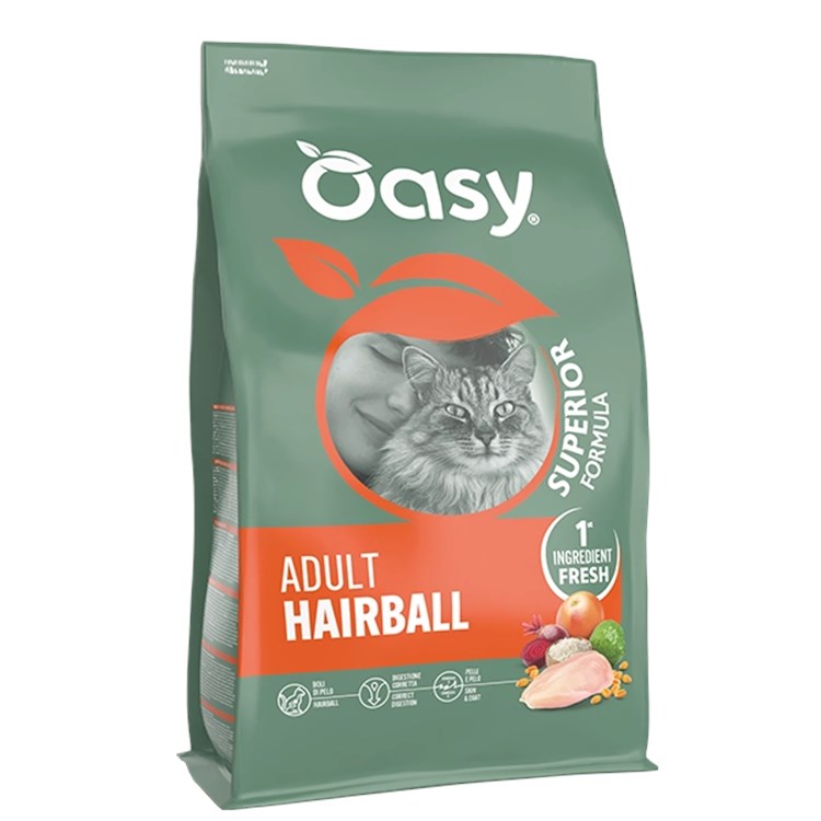 Oasy Cat Superior Formula Adult Hairball 300 gr Per Gatti