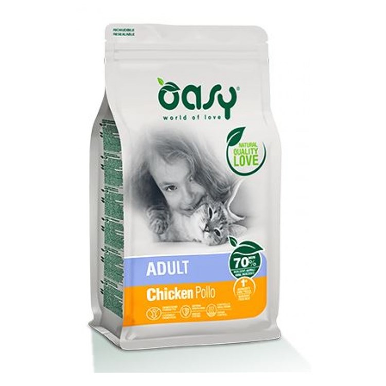 Oasy Cat Adult Pollo 1,5 Kg Per Gatti