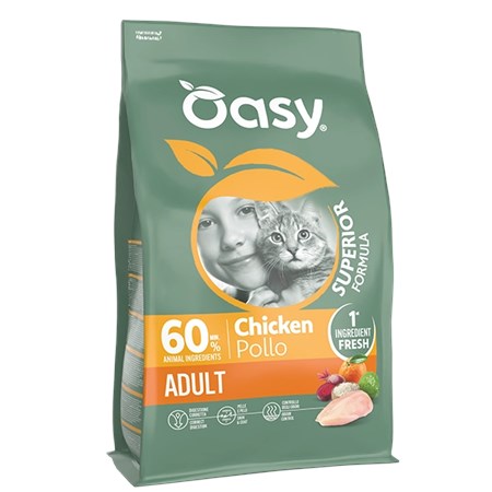 oasy cat adult pollo 300 gr per gatti