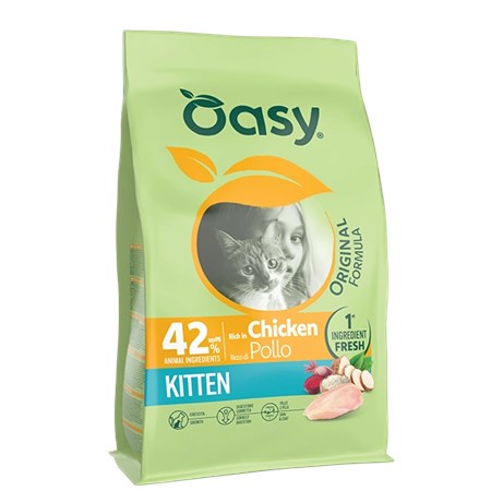 oasy cat kitten pollo 6 kg per gattini