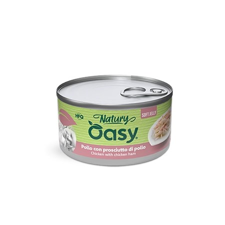 oasy cat pollo con gamberetti lattina 150 gr umido per gatti