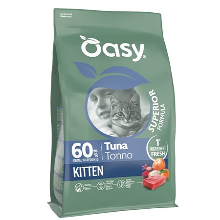 oasy cat superior formula kitten tonno 15 kg per gattini