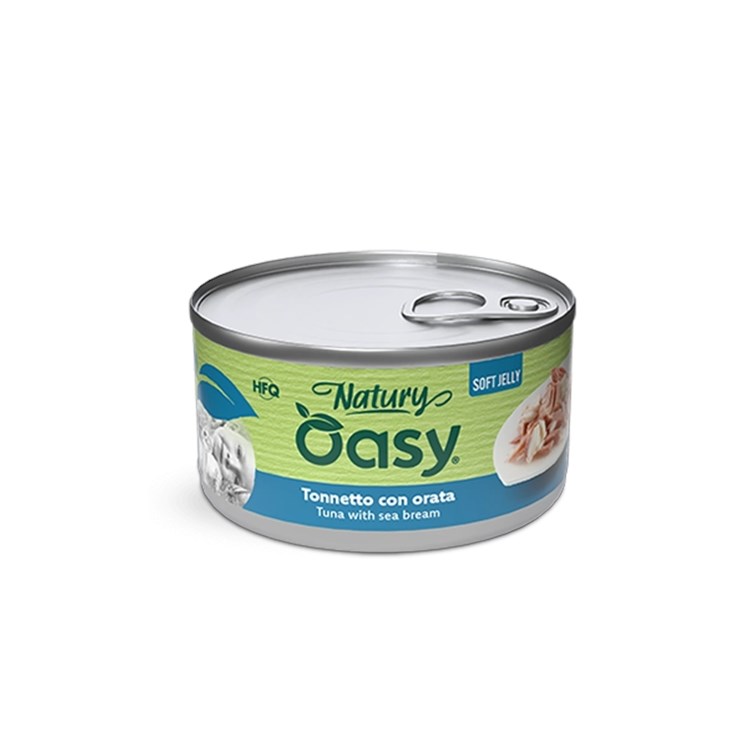 Oasy Cat Tonno Con Orata Lattina 150 gr Umido Per Gatti