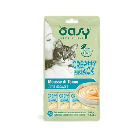 oasy creamy snack mousse di tonno gatti