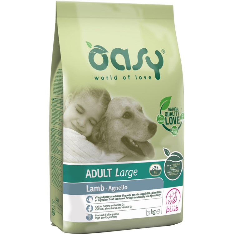 Oasy Dog Large Adult Agnello 12 kg