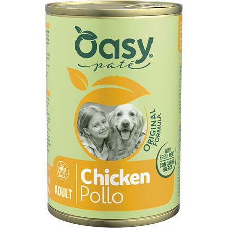 oasy dog lifestage adult pollo 400 gr umido per cani